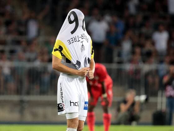 SOCCER - EL, LASK vs Besiktas LINZ,AUSTRIA,16.AUG.18 - SOCCER - UEFA Europa League, LASK Linz vs Besiktas Istanbul. Image shows the disappointment of Reinhold Ranftl (LASK). GEPAxpictures xWalterxLuger