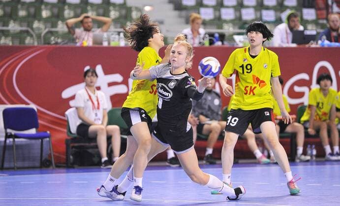Handball, Damen U18 WM, Deutschland - Südkorea 2018.08.16 Kielce Pilka reczna Mlodziezowe Mistrzostwa Swiata w Pilce Recznej Kobiet do lat 18 Niemcy - Korea N z Leonie Kockel Foto Lukasz Sobala Press Focus NEWSPIX.PL 2018.08.16 Kielce Handball IHF Youth U18 Womens World Germany - Korea Leonie Kockel Credit: Lukasz Sobala Press Focus --- Newspix.pl  20180816PF_LS307