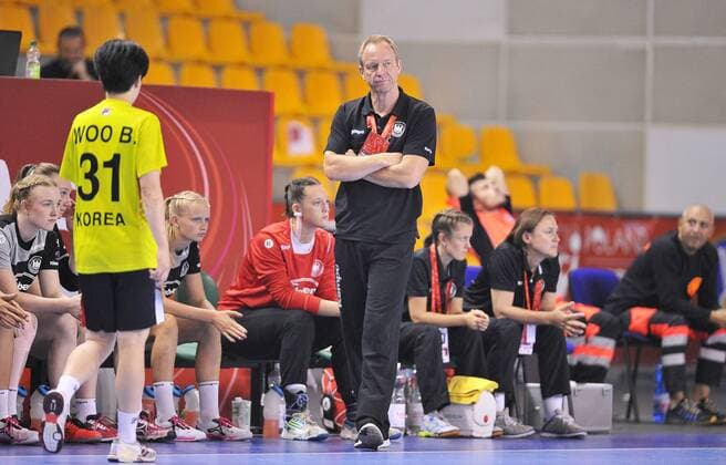 Handball, Damen U18 WM, Deutschland - Südkorea 2018.08.16 Kielce Pilka reczna Mlodziezowe Mistrzostwa Swiata w Pilce Recznej Kobiet do lat 18 Niemcy - Korea N z Maik Nowak Foto Lukasz Sobala Press Focus NEWSPIX.PL 2018.08.16 Kielce Handball IHF Youth U18 Womens World Germany - Korea Maik Nowak Credit: Lukasz Sobala Press Focus --- Newspix.pl  20180816PF_LS321