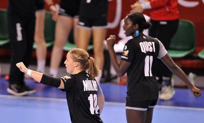 Handball, Damen U18 WM, Deutschland - Südkorea 2018.08.16 Kielce Pilka reczna Mlodziezowe Mistrzostwa Swiata w Pilce Recznej Kobiet do lat 18 Niemcy - Korea N z Lea Neubrander Foto Lukasz Sobala Press Focus NEWSPIX.PL 2018.08.16 Kielce Handball IHF Youth U18 Womens World Germany - Korea Lea Neubrander Credit: Lukasz Sobala Press Focus --- Newspix.pl  20180816PF_LS325