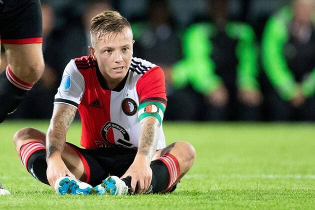 Jordy Clasie of Feyenoord during the UEFA Europa League third round qualifying second leg match between Feyenoord Rotterdam and AS Trencin at De Kuip on August 16, 2018 in Rotterdam, The Netherlands UEFA Europa League 2018 2019 xVIxVIxImagesx xTomxBodexMultimediaxIVx 11792199