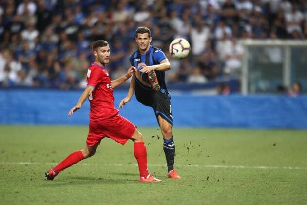 Photo LaPresse Moro Francesco august 16-2018 reggio emilia (Italy) Atalanta vs Hapoel Haifa - third qualifying round Uefa Europa League 2018-2019 - Mapei stadium Reggio Emilia Soccer in the pic: freuler  Copyright: xMoroxFrancesco LaPressex