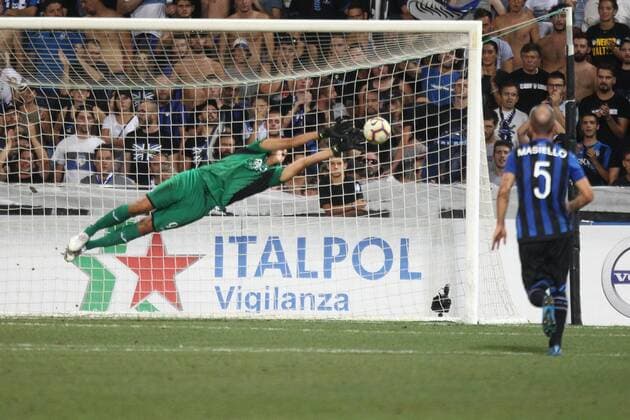 Photo LaPresse Moro Francesco august 16-2018 reggio emilia (Italy) Atalanta vs Hapoel Haifa - third qualifying round Uefa Europa League 2018-2019 - Mapei stadium Reggio Emilia Soccer in the pic: gollini  Copyright: xMoroxFrancesco LaPresse LaPressex