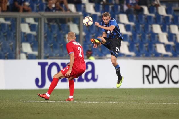 Fußball, EL Quali, Atalanta Bergamo - Hapoel Haifa Photo LaPresse Moro Francesco august 16-2018 reggio emilia (Italy) Atalanta vs Hapoel Haifa - third qualifying round Uefa Europa League 2018-2019 - Mapei stadium Reggio Emilia Soccer in the pic: castagne  Copyright: xMoroxFrancesco LaPresse LaPressex