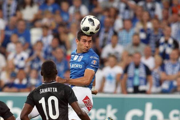 16.08.2018 POZNAN, UL. BULGARSKA PILKA NOZNA (FOOTBALL), 3 RUNDY ELIMINACJI DO LIGI EUROPY (UEFA EUROPA LEAGUE , THIRD QUALIFYING ROUND ) MECZ (GAME) LECH POZNAN - KRC GENK NZ. VERNON DE MARCO MORLACCHI FOTO JAKUB PIASECKI CYFRASPORT NEWSPIX.PL --- Newspix.pl  20180816CSJP3019