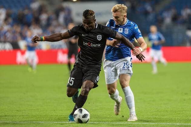 2018.08.16 Poznan Pilka nozna III runda kwalifikacji Liga Europy Lech Poznan - KRC Genk N z Kamil Jozwiak Foto Pawel Jaskolka PressFocus NEWSPIX.PL 2018.08.16 Poznan Football UEFA Europa League III qualifying round Lech Poznan - KRC Genk Credit: Pawel Jaskolka PressFocus --- Newspix.pl  20180816_PF_PJ029