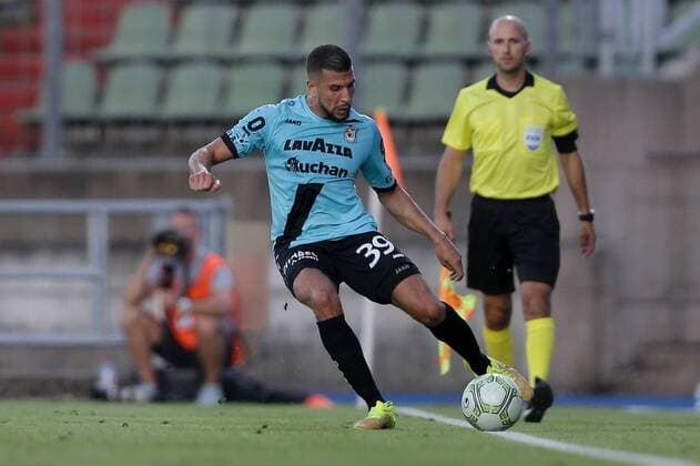 Aniss El Hriti (F91 Duedelingen - 39) Freisteller, Einzelbild, Aktion, Ganzkörper 16.08.2018 Fussball Europa League Qualifikation, 3. Runde, Saison 2018-2019 16.08.2018 LUX, ELQ, F91 Düdelingen (LUX) - Legia Warschau (POL) (Dudelange, Warszawa) Stade Josy Barthel, Luxemburg 
