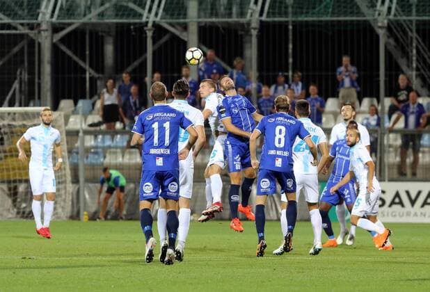 Fußball, EL Quali, HNK Rijeka - Sarpsborg 08 FF Second leg of the 3rd UEFA Champions League preliminary, between HNK Rijeka - Sarpsborg 16.08.2018., Croatia, HNK Rijeka stadium, Rijeka - Second leg of the 3rd UEFA Champions League preliminary, between HNK Rijeka - Sarpsborg.  GoranxKovacic PIXSELL