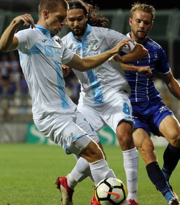 Second leg of the 3rd UEFA Champions League preliminary, between HNK Rijeka - Sarpsborg 16.08.2018., Croatia, HNK Rijeka stadium, Rijeka - Second leg of the 3rd UEFA Champions League preliminary, between HNK Rijeka - Sarpsborg. Leonard Zhuta  GoranxKovacic PIXSELL