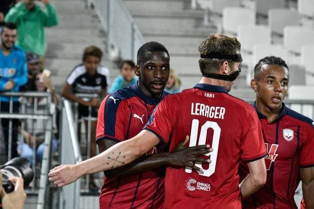 Fußball, EL Quali, Girondins de Bordeaux - FK Mariupol Joie 2eme but Younousse Sankhare (gir) FOOTBALL : Bordeaux vs Marioupol - 3eme Tour Ligue Europa - Bordeaux - 16 08 2018 ThierryBreton Panoramic 