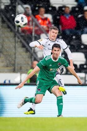 180816 Pal Andre Helland of Rosenborg in the Europe League qualification match between Rosenborg and Cork City on August 16, 2018 in Trondheim Photo Jon Olav Nesvold BILDBYRAN Code JE 160293  Copyright: JONxOLAVxNESVOLD BB180816JE087