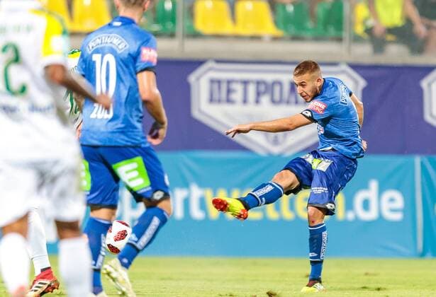 16 08 2018 AEK Arena Larnaca CYP UEFA EL AEK Larnaka vs. SK Puntigamer Sturm Graz 3 Round Rueckspiel im Sandi Lovric SK Sturm Graz during the UEFA Europa League 3rd round 2nd leg match between AEK Larnaka and FK Puntigamer Sturm Graz at the AEK Arena in Larnaka Cyprus on 2018 08 16 Larnaca  EX_FEI