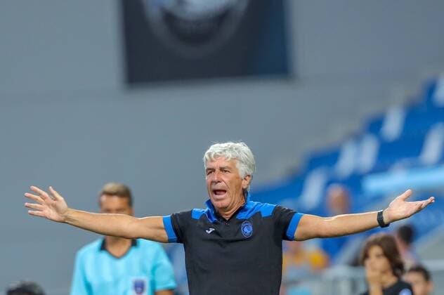 Gian Piero Gasperini Coach (Atalanta) during the Uefa Europa League Qualifying Round match between Atalanta 2-0 Hapoel haifa at Mapei Stadium on August 16, 2018 at Reggio Emilia, Italy. Noxthirdxpartyxsales  (83912448)