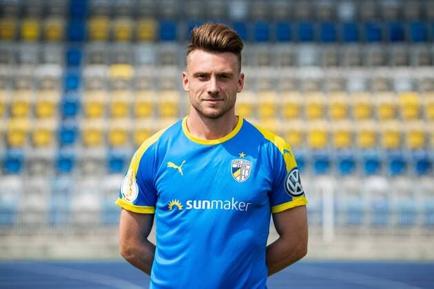 FC Carl Zeiss Jena 3 League Season 2018 2019 New arrival Vincent Louis Stenzel Portrait Ernst Abbe Sportfeld Jena