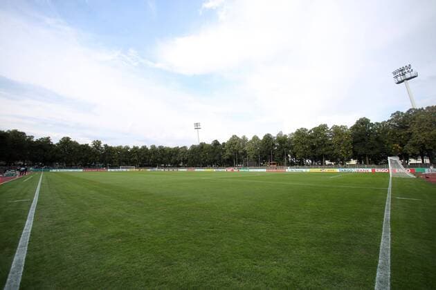 17 08 2018 Football Season 2018 2019 1 Round DFB Pokal 1 FC Schweinfurt 05 FC Schalke 04 Willy Sachs Stadium Schweinfurt Willy Sachs Stadium Germany