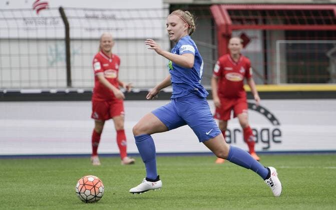 18 08 2018 Hänsch Arena Meppen GER 2 Bundesliga Women SV Meppen vs 1 FC Cologne Maike Berentzen SV Meppen 13 DFL REGULATIONS PROHIBIT ANY USE OF PHOTOGRAPH AS IMAGE SEQUENCES AND QUASI VIDEO Meppen Lower Saxony Germany Hänsch Arena