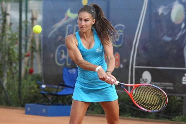 ITF Tennis Leipzig Open 2018 Final Doubles Petra KREJSOVA CZ Jesika MALECKOVA vs Cristina DINU ROU Gana POZNIKHIRENKO UKR pictured Final Doubles Final Doubles of the ITF Tennis Tournament Leipzig Open 2018 on 18 08 2018 at the Leipzig Tennis Club LTC Nordanlage xjkx