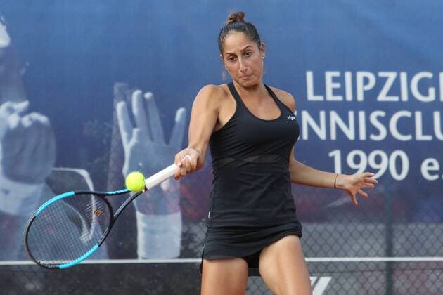 ITF Tennis Leipzig Open 2018 Final Doubles Petra KREJSOVA CZ Jesika MALECKOVA CZ vs. Cristina DINU ROU in the picture Gana POZNIKHIRENKO UKR Final Doubles Final Doubles of the ITF Tennis Tournament Leipzig Open 2018 on 18 08 2018 at the Leipzig Tennis Club LTC Nordanlage xjkx