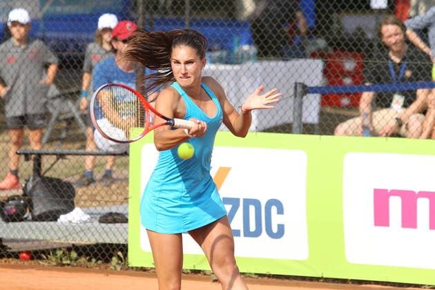 ITF Tennis Leipzig Open 2018 Final Doubles Petra KREJSOVA CZ Jesika MALECKOVA vs Cristina DINU ROU Gana POZNIKHIRENKO UKR pictured Final Doubles Final Doubles of the ITF Tennis Tournament Leipzig Open 2018 on 18 08 2018 at the Leipzig Tennis Club LTC Nordanlage xjkx