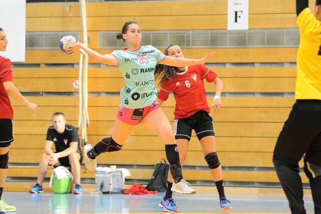 Julia Harsfalvi TusSies Metzingen 95 TusSies Metzingen Handball league match Preparation Tournament 18 08 2018 Photo TBaur Eibner TusSies Metzingen vs. Debreceni Vasutas Sport Club Metzingen Copyright: xEIBNER TobiasxBaurx EP_TBR