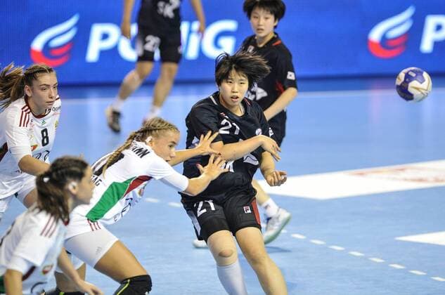 2018.08.18 Kielce Pilka reczna Mlodziezowe Mistrzostwa Swiata w Pilce Recznej Kobiet do lat 18 Wegry - Korea N z PARK Soyoun Foto Rafal Rusek PressFocus 2018.08.18 Kielce Handball IHF Youth U18 Womens World Championship WM Weltmeisterschaft 2018 Hungary - Korea PARK Soyoun Credit: Rafal Rusek PressFocus NEWSPIX.PL --- Newspix.pl  20180818PF_RR226