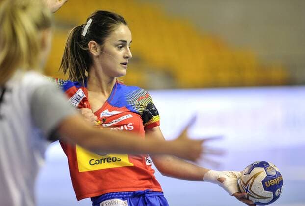 2018.08.18 Kielce Pilka reczna Mlodziezowe Mistrzostwa Swiata w Pilce Recznej Kobiet do lat 18 Hiszpania - Niemcy N z Foto Rafal Rusek PressFocus 2018.08.18 Kielce Handball IHF Youth U18 Womens World Championship WM Weltmeisterschaft 2018 Spain - Germany Credit: Rafal Rusek PressFocus NEWSPIX.PL --- Newspix.pl  20180818PF_RR022