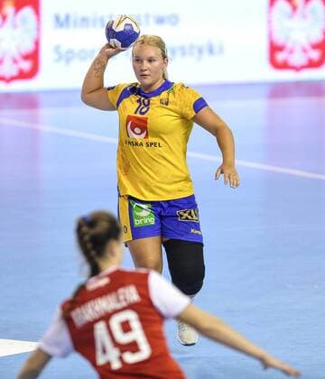 2018.08.18 Kielce Pilka reczna Mlodziezowe Mistrzostwa Swiata w Pilce Recznej Kobiet do lat 18 Szwecja - Rosja N z DANO Nina Foto Rafal Rusek PressFocus 2018.08.18 Kielce Handball IHF Youth U18 Womens World Championship WM Weltmeisterschaft 2018 Sweden - Russia DANO Nina Credit: Rafal Rusek PressFocus NEWSPIX.PL --- Newspix.pl  20180818PF_RR305