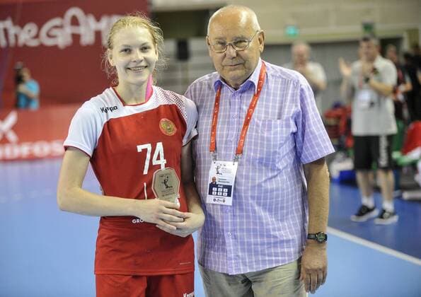 2018.08.18 Kielce Pilka reczna Mlodziezowe Mistrzostwa Swiata w Pilce Recznej Kobiet do lat 18 Szwecja - Rosja N z Kirdiashewa Valeriia Foto Rafal Rusek PressFocus 2018.08.18 Kielce Handball IHF Youth U18 Womens World Championship WM Weltmeisterschaft 2018 Sweden - Russia Kirdiashewa Valeriia Credit: Rafal Rusek PressFocus NEWSPIX.PL --- Newspix.pl  20180818PF_RR337