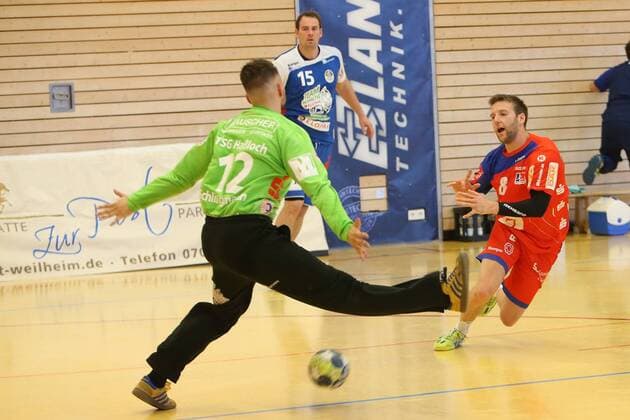 TSG Hassloch DHB Cup First round tournament TSG Hassloch 3 Liga HBW Balingen Weilstetten 2 League 18 28 Germany Weilheim Lindachsporthalle 20180818 DHB Cup First round tournament TSG Hassloch 3 Liga HBW Balingen Weilstetten 2 Liga 18 28 Weilheim Copyright: xBW-Fotox Eibner-Pressefotox EP_bwf