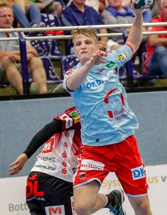 DHB Cup Oranienburger HC Foxes Berlin Christioph Reißky Linus Dömeland DHB Cup Oranienburger HC Füchse Berlin Copyright: xObernheimx Eibner-Pressefotox EP_obernheim