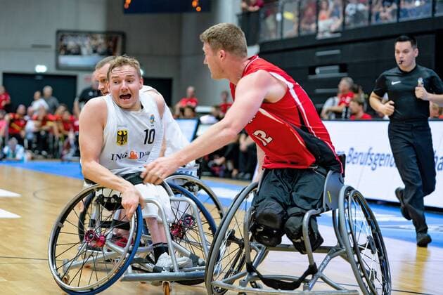 Wheelchair basketball World Cup 2018 in Hamburg Group stage Men Germany GER against Canada CAN Wheelchair basketball World Cup 2018 in Hamburg Group stage Men Germany GER against Canada CAN Hamburg Hamburg Germany Edeloptics Arena