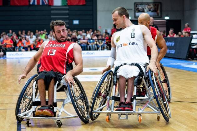 Wheelchair basketball World Cup 2018 in Hamburg Group stage Men Germany GER against Canada CAN Wheelchair basketball World Cup 2018 in Hamburg Group stage Men Germany GER against Canada CAN Hamburg Hamburg Germany Edeloptics Arena
