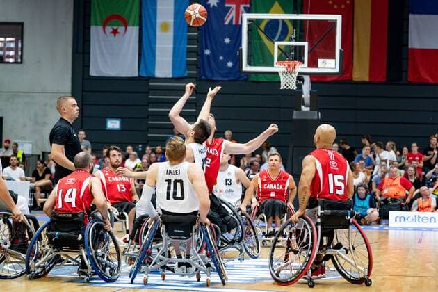 Wheelchair basketball World Cup 2018 in Hamburg Group stage Men Germany GER against Canada CAN Wheelchair basketball World Cup 2018 in Hamburg Group stage Men Germany GER against Canada CAN Hamburg Hamburg Germany Edeloptics Arena