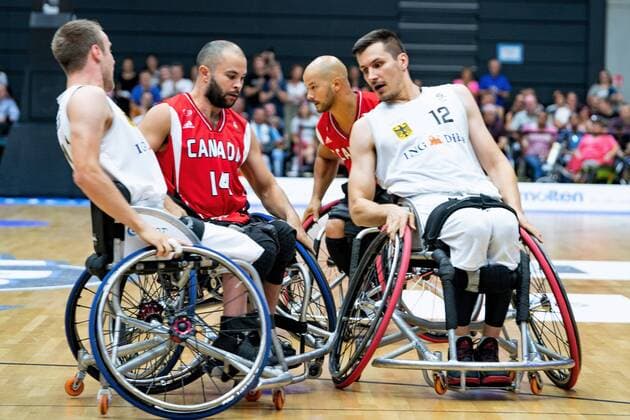 Wheelchair basketball World Cup 2018 in Hamburg Group stage Men Germany GER against Canada CAN Wheelchair basketball World Cup 2018 in Hamburg Group stage Men Germany GER against Canada CAN Hamburg Hamburg Germany Edeloptics Arena