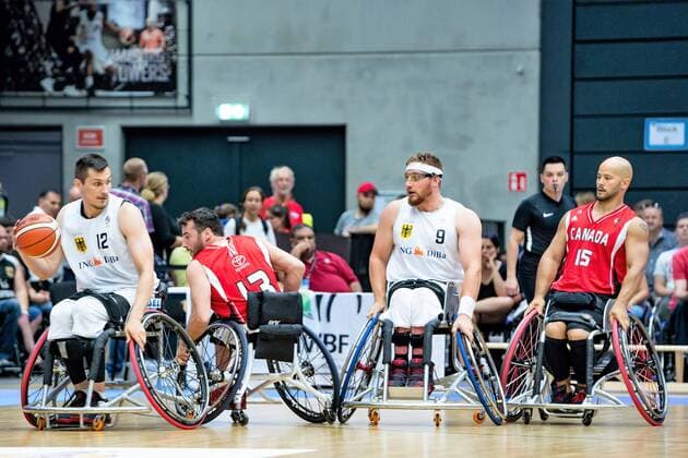 Wheelchair basketball World Cup 2018 in Hamburg Group stage Men Germany GER against Canada CAN Wheelchair basketball World Cup 2018 in Hamburg Group stage Men Germany GER against Canada CAN Hamburg Hamburg Germany Edeloptics Arena
