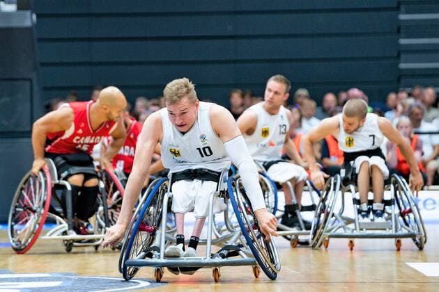 Wheelchair basketball World Cup 2018 in Hamburg Group stage Men Germany GER against Canada CAN Wheelchair basketball World Cup 2018 in Hamburg Group stage Men Germany GER against Canada CAN Hamburg Hamburg Germany Edeloptics Arena