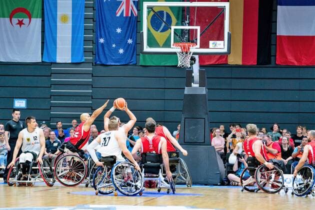 Wheelchair basketball World Cup 2018 in Hamburg Group stage Men Germany GER against Canada CAN Wheelchair basketball World Cup 2018 in Hamburg Group stage Men Germany GER against Canada CAN Hamburg Hamburg Germany Edeloptics Arena