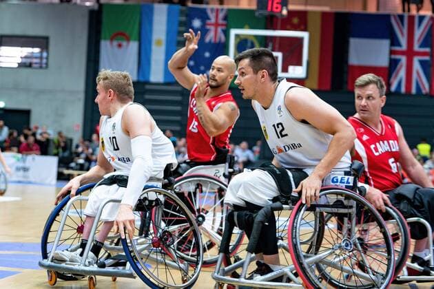 Wheelchair basketball World Cup 2018 in Hamburg Group stage Men Germany GER against Canada CAN Wheelchair basketball World Cup 2018 in Hamburg Group stage Men Germany GER against Canada CAN Hamburg Hamburg Germany Edeloptics Arena