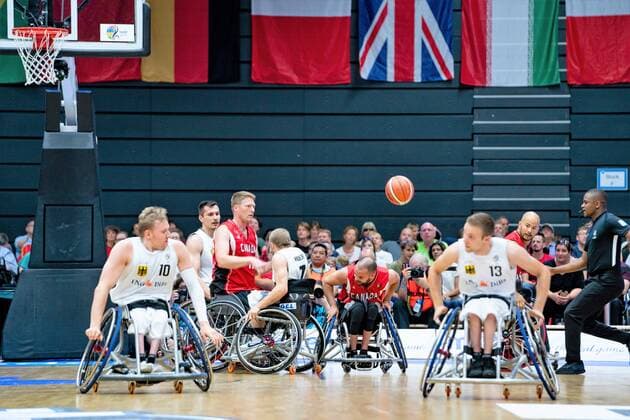 Wheelchair basketball World Cup 2018 in Hamburg Group stage Men Germany GER against Canada CAN Wheelchair basketball World Cup 2018 in Hamburg Group stage Men Germany GER against Canada CAN Hamburg Hamburg Germany Edeloptics Arena