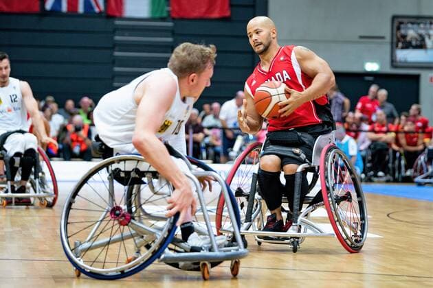 Wheelchair basketball World Cup 2018 in Hamburg Group stage Men Germany GER against Canada CAN Wheelchair basketball World Cup 2018 in Hamburg Group stage Men Germany GER against Canada CAN Hamburg Hamburg Germany Edeloptics Arena