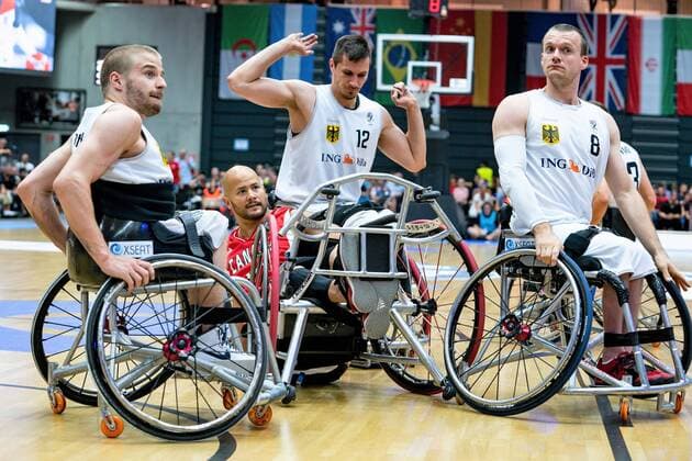 Wheelchair basketball World Cup 2018 in Hamburg Group stage Men Germany GER against Canada CAN Wheelchair basketball World Cup 2018 in Hamburg Group stage Men Germany GER against Canada CAN Hamburg Hamburg Germany Edeloptics Arena