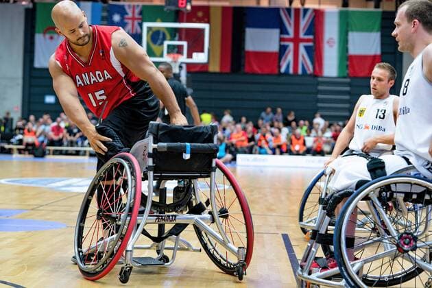 Wheelchair basketball World Cup 2018 in Hamburg Group stage Men Germany GER against Canada CAN Wheelchair basketball World Cup 2018 in Hamburg Group stage Men Germany GER against Canada CAN Hamburg Hamburg Germany Edeloptics Arena