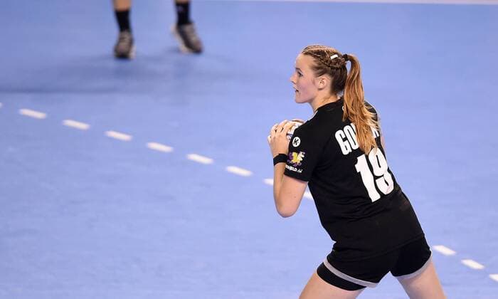 Handball, Damen, U 18 WM, Länderspiel, Deutschland - Dänemark 2018.08.19 Kielce Pilka reczna Mlodziezowe Mistrzostwa Swiata w Pilce Recznej Kobiet do lat 18 Niemcy - Dania N z Paulina Golla Foto Lukasz Sobala Press Focus 2018.08.19 Kielce Handball IHF Youth U18 Womens World Germany - Denmark Paulina Golla Credit: Lukasz Sobala Press Focus NEWSPIX.PL --- Newspix.pl  20180819PF_LS159