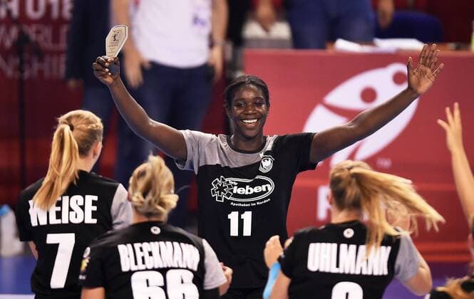 Handball, Damen, U 18 WM, Länderspiel, Deutschland - Dänemark 2018.08.19 Kielce Pilka reczna Mlodziezowe Mistrzostwa Swiata w Pilce Recznej Kobiet do lat 18 Niemcy - Dania N z MVP Laetitia Quist Foto Lukasz Sobala Press Focus 2018.08.19 Kielce Handball IHF Youth U18 Womens World Germany - Denmark MVP Laetitia Quist Credit: Lukasz Sobala Press Focus NEWSPIX.PL --- Newspix.pl  20180819PF_LS185