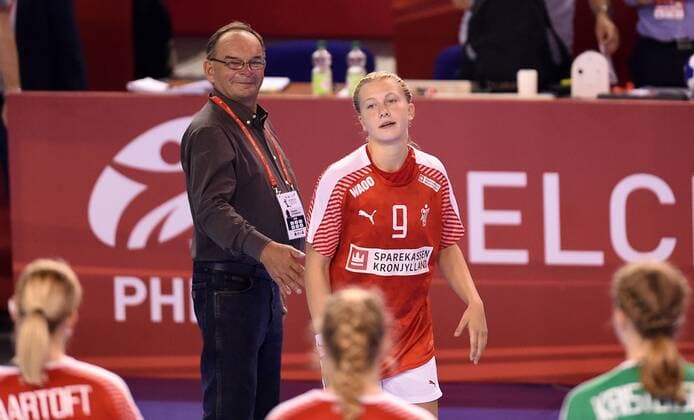 Handball, Damen, U 18 WM, Länderspiel, Deutschland - Dänemark 2018.08.19 Kielce Pilka reczna Mlodziezowe Mistrzostwa Swiata w Pilce Recznej Kobiet do lat 18 Niemcy - Dania N z MVP Michala Elsberg Moller Foto Lukasz Sobala Press Focus 2018.08.19 Kielce Handball IHF Youth U18 Womens World Germany - Denmark MVP Michala Elsberg Moller Credit: Lukasz Sobala Press Focus NEWSPIX.PL --- Newspix.pl  20180819PF_LS188