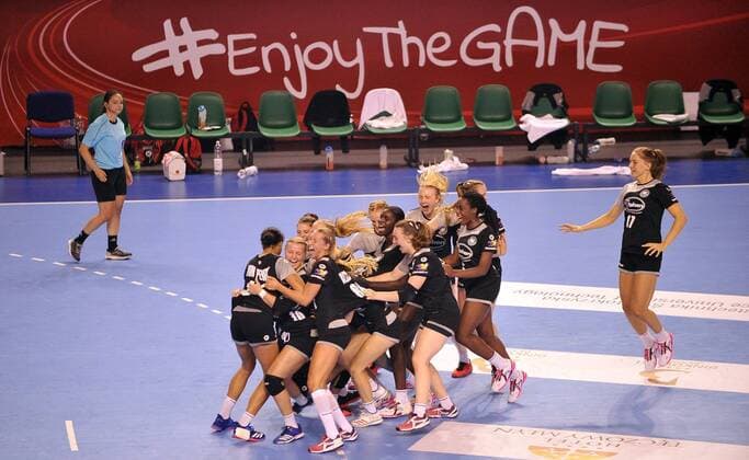 Sport Bilder des Tages Handball, Damen, U 18 WM, Länderspiel, Deutschland - Dänemark 2018.08.19 Kielce Pilka reczna Mlodziezowe Mistrzostwa Swiata w Pilce Recznej Kobiet do lat 18 Niemcy - Dania N z Radosc Niemcy Foto Lukasz Sobala Press Focus 2018.08.19 Kielce Handball IHF Youth U18 Womens World Germany - Denmark Radosc Niemcy Credit: Lukasz Sobala Press Focus NEWSPIX.PL --- Newspix.pl  20180819PF_LS199