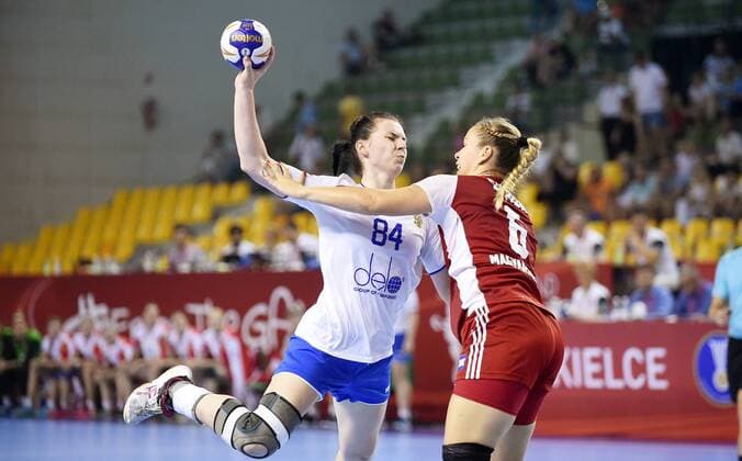 2018.08.19 Kielce Pilka reczna Mlodziezowe Mistrzostwa Swiata w Pilce Recznej Kobiet do lat 18 Final Wegry - Rosja N z Mukhina Kristina Foto Lukasz Sobala Press Focus 2018.08.19 Kielce Handball IHF Youth U18 Womens World Final Hungary - Russia Mukhina Kristina Credit: Lukasz Sobala Press Focus NEWSPIX.PL --- Newspix.pl  20180819PF_LS390