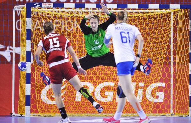 2018.08.19 Kielce Pilka reczna Mlodziezowe Mistrzostwa Swiata w Pilce Recznej Kobiet do lat 18 Final Wegry - Rosja N z Kolesnikova Nadezda Foto Lukasz Sobala Press Focus 2018.08.19 Kielce Handball IHF Youth U18 Womens World Final Hungary - Russia Kolesnikova Nadezda Credit: Lukasz Sobala Press Focus NEWSPIX.PL --- Newspix.pl  20180819PF_LS432