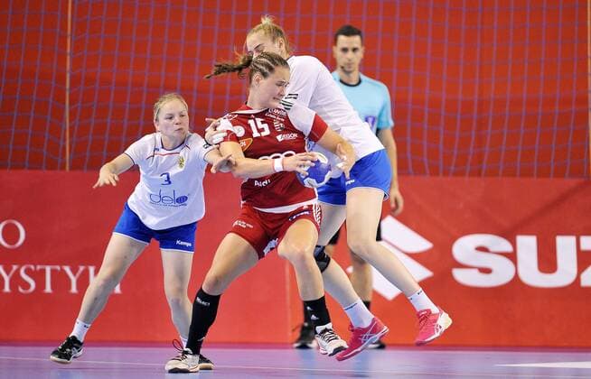 2018.08.19 Kielce Pilka reczna Mlodziezowe Mistrzostwa Swiata w Pilce Recznej Kobiet do lat 18 Final Wegry - Rosja N z KUCZORA Csenge Foto Lukasz Sobala Press Focus 2018.08.19 Kielce Handball IHF Youth U18 Womens World Final Hungary - Russia KUCZORA Csenge Credit: Lukasz Sobala Press Focus NEWSPIX.PL --- Newspix.pl  20180819PF_LS455