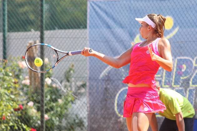 ITF Tennis Leipzig Open 2018 Final Singles Julia GRABHER AUT in the Final Individual Final Singles of the ITF Tennis Tournament Leipzig Open 2018 on 19.08.2018 at the Leipzig Tennis Club LTC Nordanlage xjkx